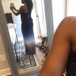 Young Fabulous & Broke Navy Ombre Maxi Dress